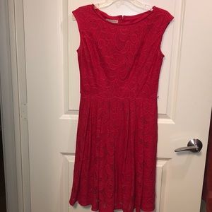 Dress Barn magenta lace dress